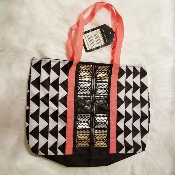 Handbags - Tote Bag With Metallic Temporary Body Tattoo